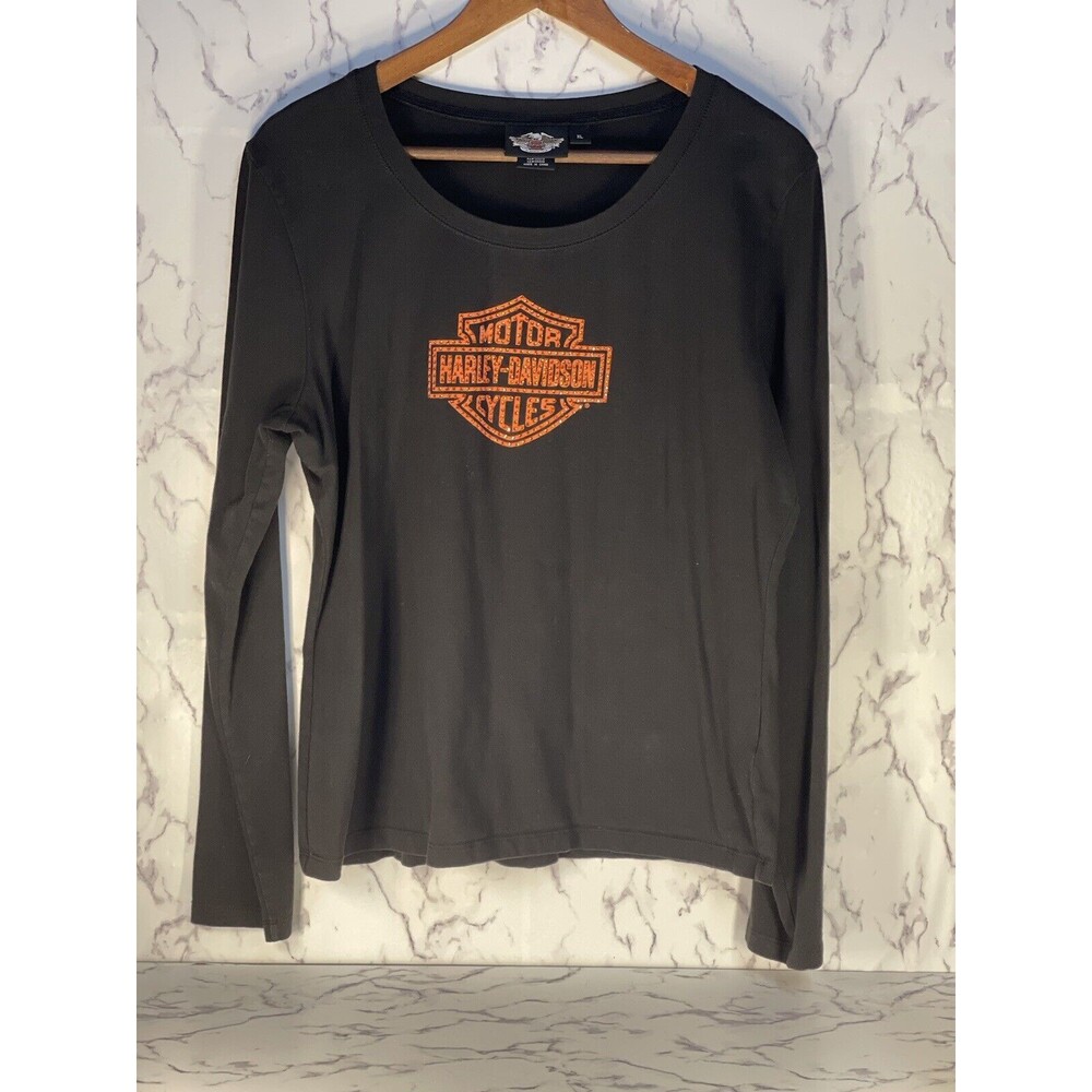 Women’s Harley Davidson Black Long Sleeve Shirt Size 1X